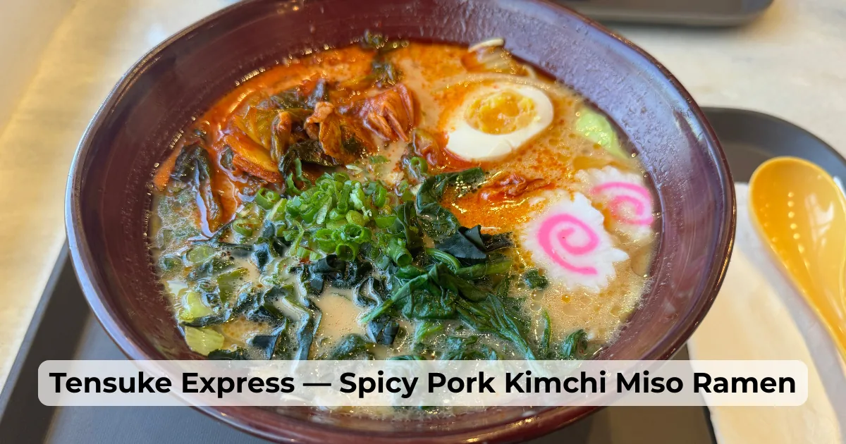 Spicy Pork Kimchi Miso Ramen